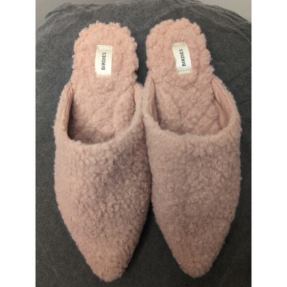Birdies Y2k kidcore festival The Lark pink faux fluffy slides 7.5 - Picture 2 of 7